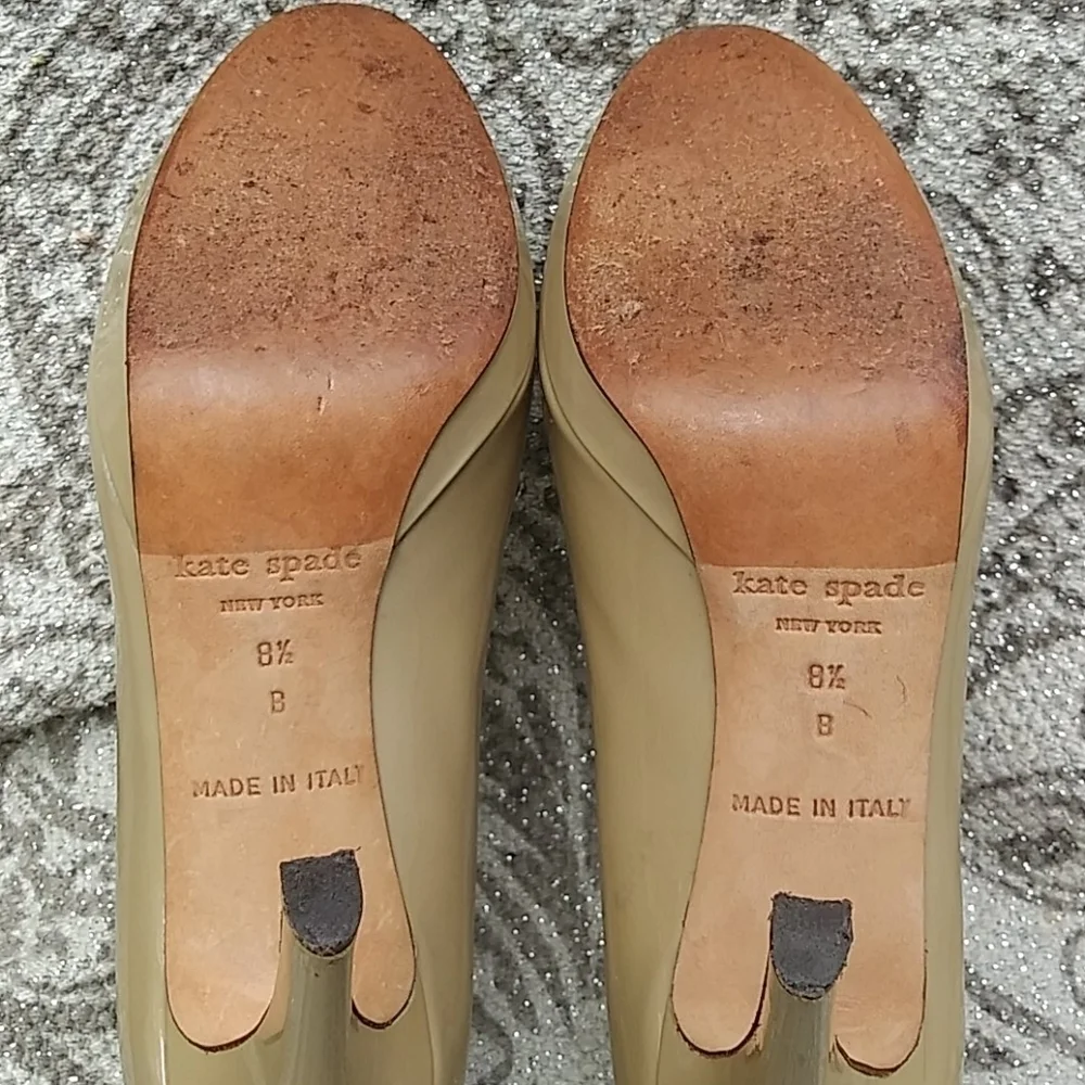 Kate Spade Kendra Round Toe Nude Platform Pumps